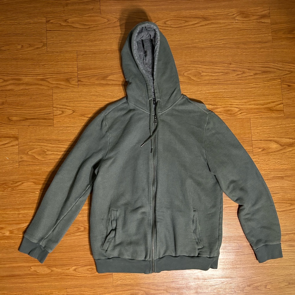 Banana Republic Men's Green Hoodie Sweater